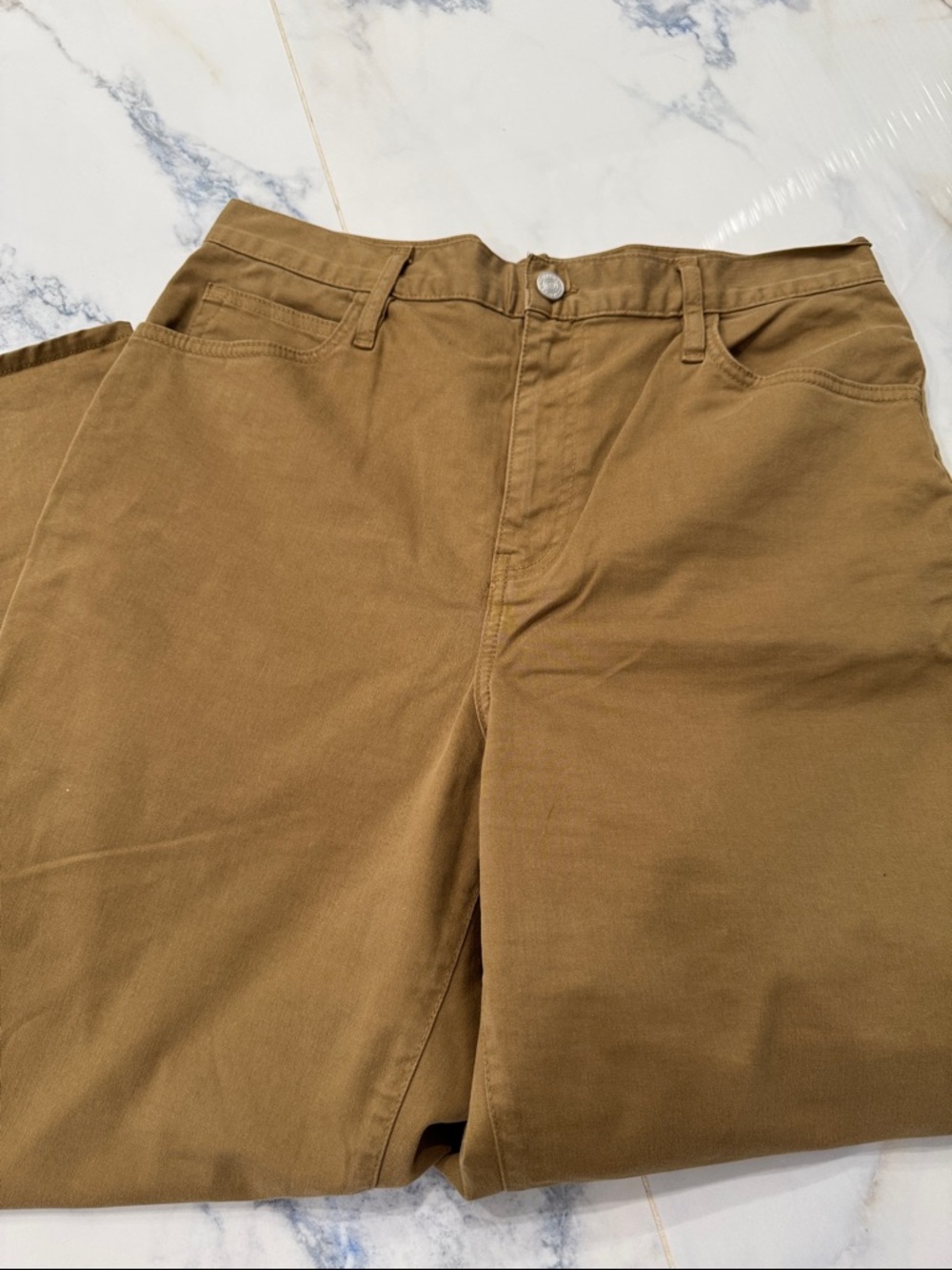 Frame Denim Women’s Ultra High Rise Tan wash ankle Barrel Jeans size 30 like new - Picture 5 of 8
